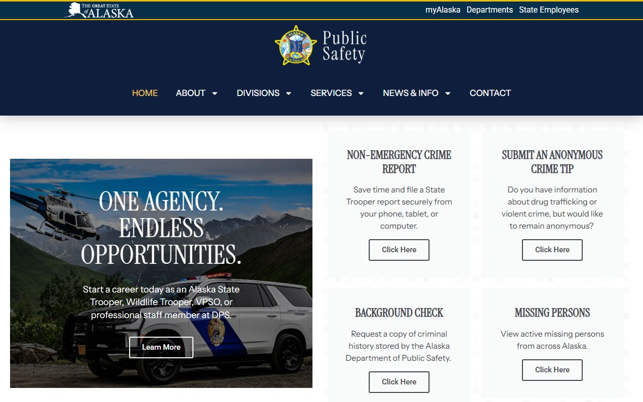 Alaska State Troopers Ketchikan Post for Ketchikan Gateway Borough felony records and law enforcement